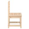 vidaXL Garden Chair Set of 2 Natural wood Solid Pine Wood Medium