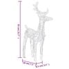 vidaXL Reindeers & Sleigh Christmas Decoration 320 LEDs Acrylic