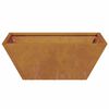 vidaXL Garden Planter 5 pcs Rusty 15.75 x 15.75 x 5.91 in