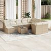vidaXL Garden Sofa Set Beige, Cream White