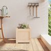 vidaXL Garden Planter Natural Solid pine wood Medium Decorative Inlays