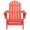 vidaXL Garden Chair Red Solid fir wood Medium Ergonomic