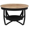 vidaXL Coffee Table Brown, Black Rough mango wood, iron Medium Durable