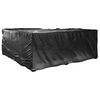 vidaXL Garden Furniture Cover Set of 2 Black Polyethylene