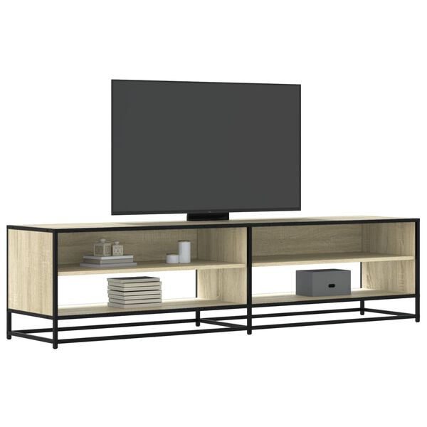 vidaXL TV Cabinet Sonoma oak Engineered wood, metal Large TV Cabinet
