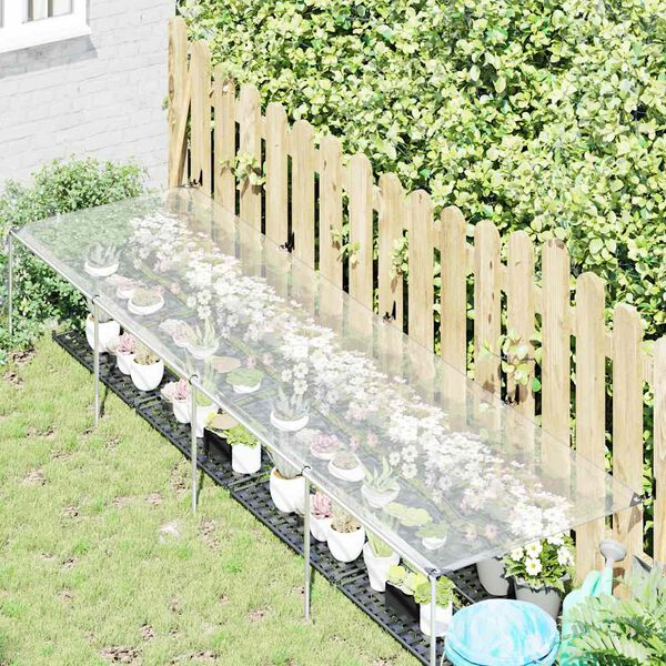 vidaXL Plant Cover Clear and black