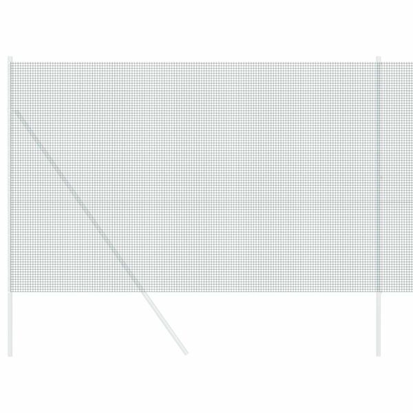 vidaXL Welded Wire Fence Green 59.1" x 393.7" Steel