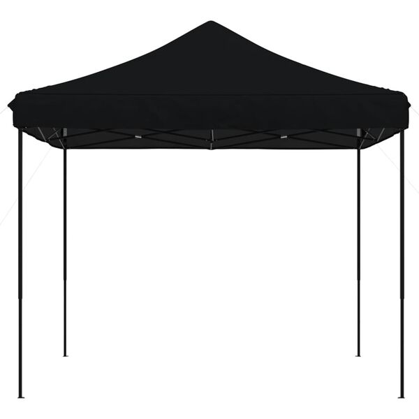 vidaXL Foldable Party Tent Pop-Up Black 115.0x115.0x124.0"