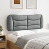 vidaXL Headboard Cushion Light grey 100% polyester 55.1 in wide