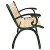 vidaXL Patio Bench 45.7" Cast Iron and Solid Wood Fir