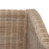 vidaXL Sofa Set Natural Natural Rattan Medium Removable Covers