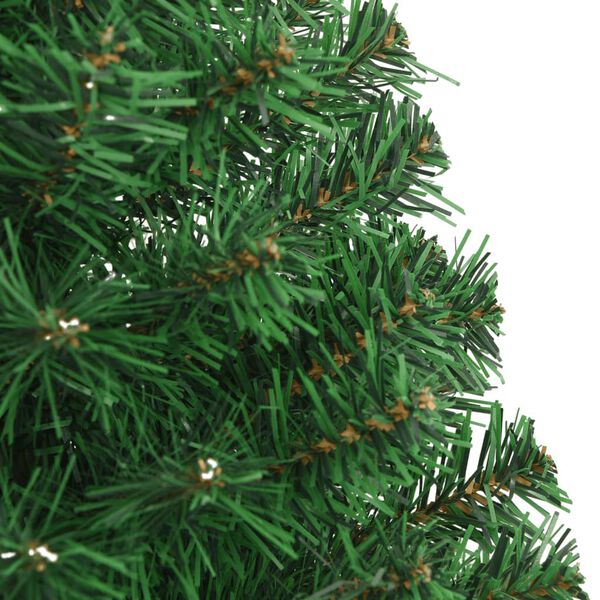 vidaXL Artificial Christmas Tree Green PVC, steel 47.2 in