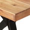 vidaXL Dining Table Acacia Wood Solid Acacia Wood Large Durable