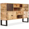vidaXL Sideboard Natural wood tones Solid mango wood, steel, MDF Medium