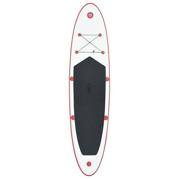 vidaXL Stand Up Paddle Board Set SUP Surfboard Inflatable Red and White
