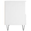 vidaXL Bedside Cabinet Set of 2 White Engineered wood Medium