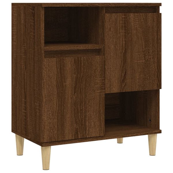 vidaXL Sideboard Brown Oak Engineered Wood Medium Sideboard