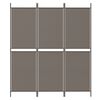 vidaXL 3-Panel Room Divider Anthracite 59.1"x78.7" Fabric