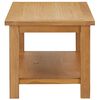vidaXL Coffee Table Natural Oak Solid Oak Wood with MDF Oak Veneer