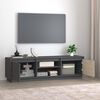 vidaXL TV Cabinet Grey Solid pine wood Medium TV Cabinet Rectangular