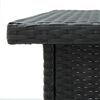 vidaXL Garden Bar Set Black, Cream White PE Rattan, Steel, Polyester