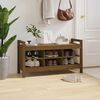 vidaXL Hall Bench Honey Brown Solid Pine Wood Medium Hall Bench