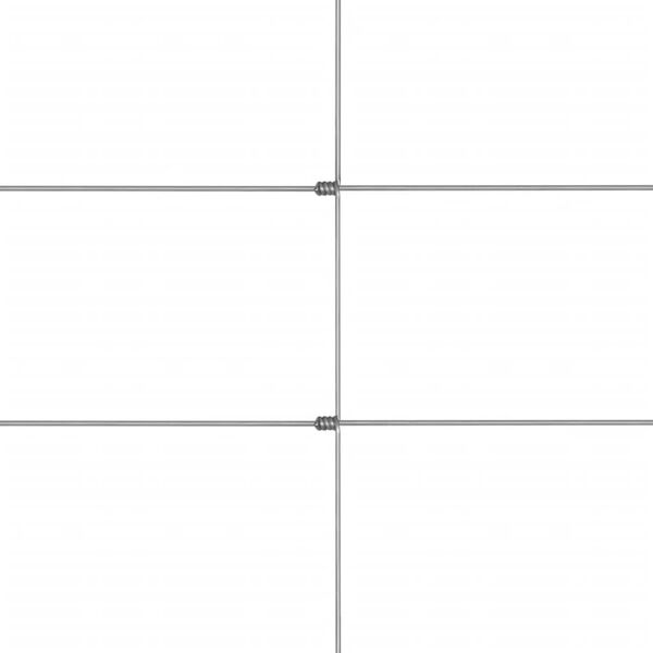 vidaXL Garden Fence Galvanized Steel 164' 31.5"