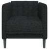 vidaXL Sofa Chair Black 100% Polyester, Plywood, Solid Wood Single