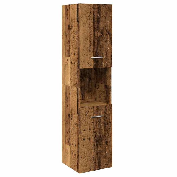 vidaXL Bathroom Hanging Cabinet Old wood Engineered wood Medium