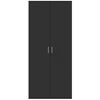 vidaXL Highboard Black 31.5"x13.8"x70.9" Engineered Wood