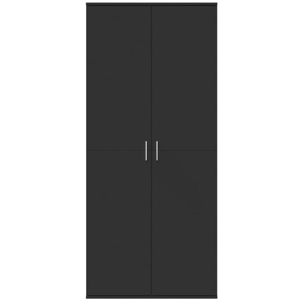 vidaXL Highboard Black 31.5"x13.8"x70.9" Engineered Wood