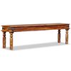 vidaXL Bench Brown Solid Acacia wood 63.0 x 13.8 x 17.7 in Hardwood