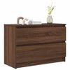 vidaXL TV Cabinet Brown Oak Engineered Wood 31.5 x 13.8 x 21.3 in