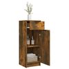 vidaXL Bathroom Cabinet Smoked Oak Engineered Wood Medium