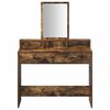 vidaXL Dressing Table with Drawer Smoked Oak 39.37 x 16.14 x 55.12 in