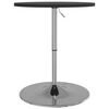 vidaXL Bar Table Black Engineered wood, Chromed steel Standard Bar Table