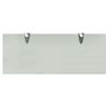 vidaXL Floating Shelf Frosted Tempered safety glass, Zinc alloy