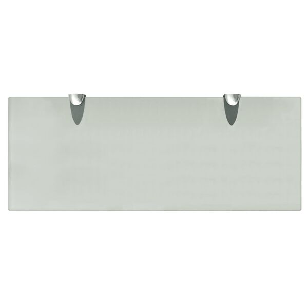 vidaXL Floating Shelf Frosted Tempered safety glass, Zinc alloy
