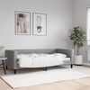 vidaXL Day Bed Light grey Fabric (100% polyester), metal, solid wood