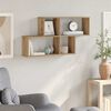 vidaXL Wall Shelf Artisan Oak Engineered Wood 39.4 x 7.1 x 20.9 in
