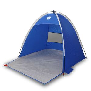 vidaXL Beach Tent 3-Person Azure Blue Waterproof