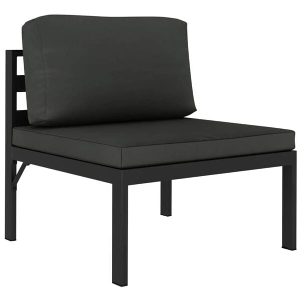 vidaXL 2-seater Outdoor Sofa Anthracite
