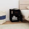 vidaXL Bedside Cabinet Black