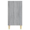 vidaXL Sideboard Grey Sonoma Engineered wood, Solid Eucalyptus wood