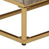 vidaXL Chest Of Drawers Natural Wood Solid mango wood and iron Medium