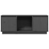 vidaXL TV Cabinet Grey Solid pine wood 43.5 in x 13.8 in x 17.3 in