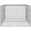 vidaXL Rabbit Cage Silver Galvanized Iron 43.3 x 31.1 x 21.3 in
