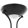 vidaXL Floor Lamp Black Steel Tall Adjustable Armrests Floor Lamp