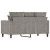 vidaXL 2-Seater Sofa Light Gray 47.2" Velvet
