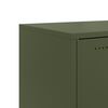 vidaXL Sideboard Olive Green 39.6"x15.4"x28.3" Steel